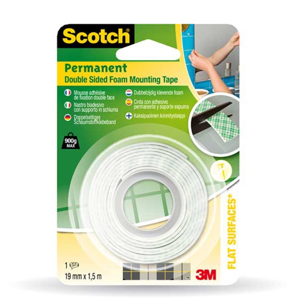 SCOTCH 4016 MOUNTING TAPE 19MMX1.5M