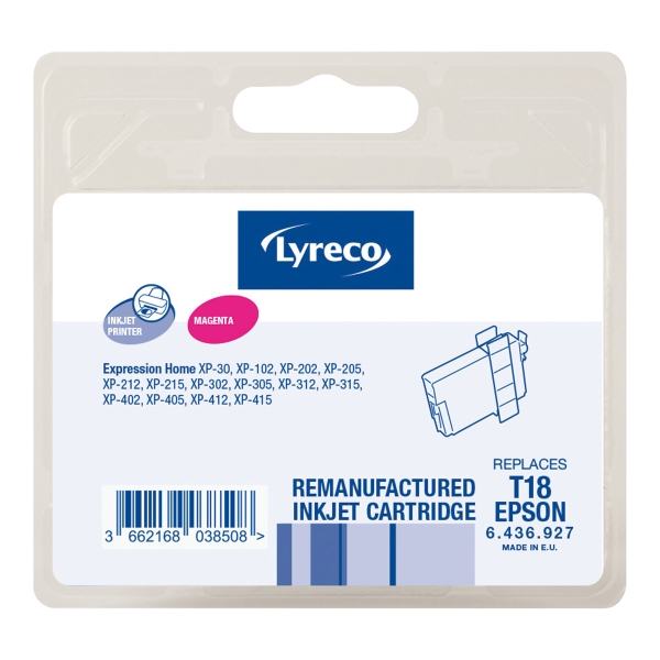 Lyreco Epson T18 Mustesuihkupatruuna magenta