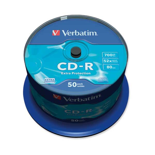 VERBATIM CD-R 80MIN 700MB - SPINDLE OF 50