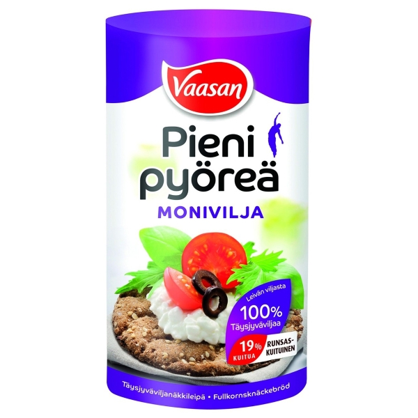 Vaasan Pieni Pyöreä monivilja 250g, 1 kpl=12 pakettia