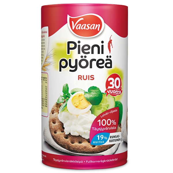 Vaasan Pieni Pyöreä ruisnäkkileipä, 1 kpl=8x375g