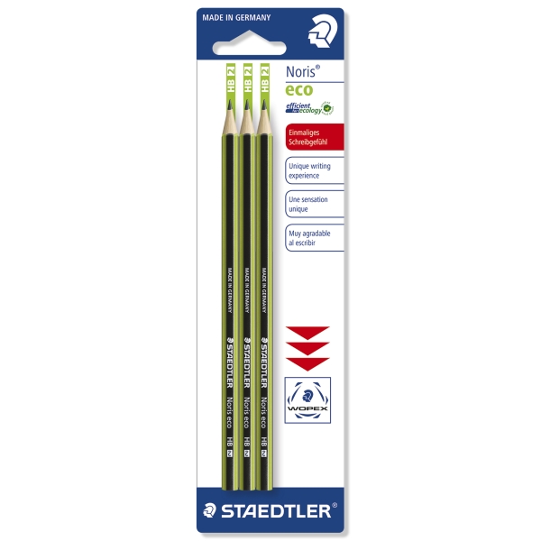 Staedtler 18030HBBK3 Noris Eco Lyijykynä 3kpl  blisteri