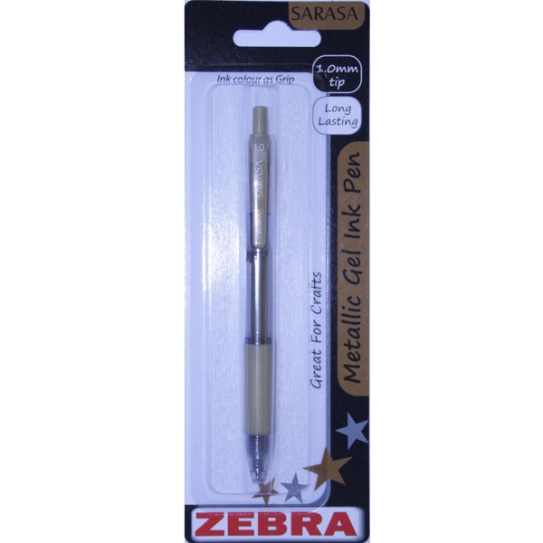 ZEBRA SARASA GEL M METAL GOLD BLIST