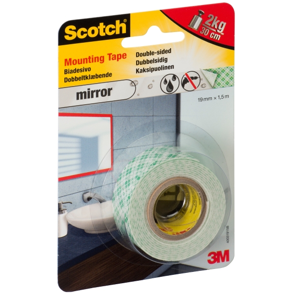 SCOTCH MOUNTING TAPE 40031915 19MMX1.5M