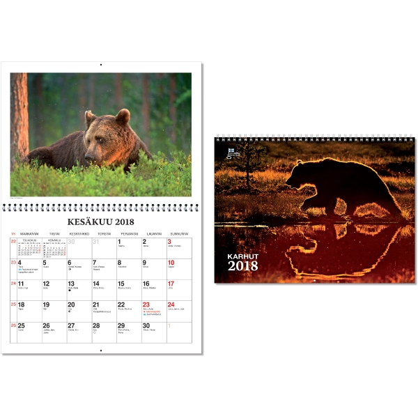 CC BEARS WALL CALENDAR 290X420MM