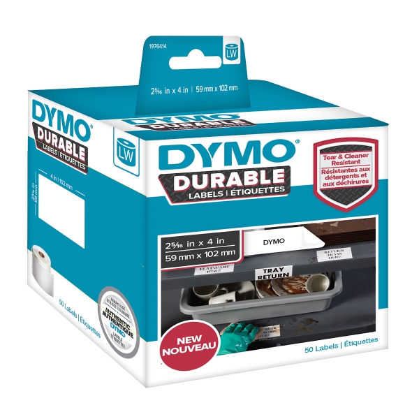 RL50DYMO1976414 D1 DURABLE LAB 59X102WH