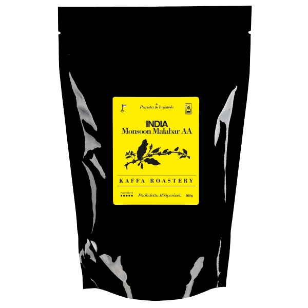 Kaffa Roastery tumma monsuuni gro tummapaahto 800g kahvipapu