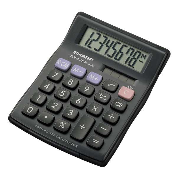 SHARP EL310AB 8-DIGIT CALC DUAL POWER