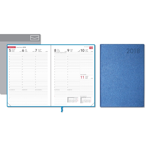 CC COMPACT TREND  DIARY A5 METAL BLU