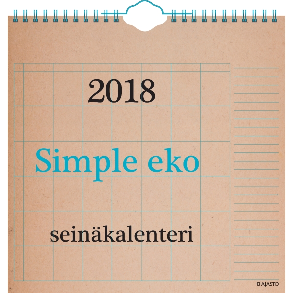 AJASTO SIMPLE EKO WALL CALENDAR 230X230