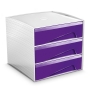 CEP MYCUBE GLOSS 3-DRAWER UNIT PURPLE