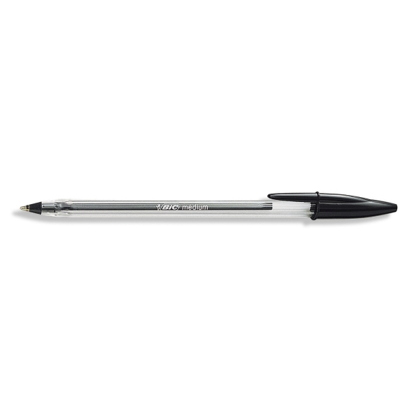 BIC CRISTAL BALLPOINT PEN MEDIUM POINT BLACK