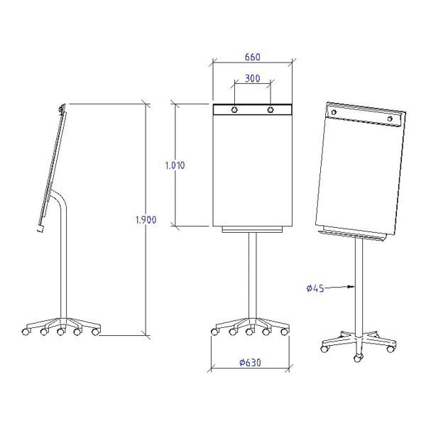 Quadro Cavalete melaminado NÃo magnetico ROCADA RD-695