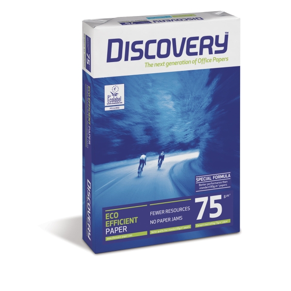 Pacote de 500 folhas de papel A3 DISCOVERY 75g/m2 branco