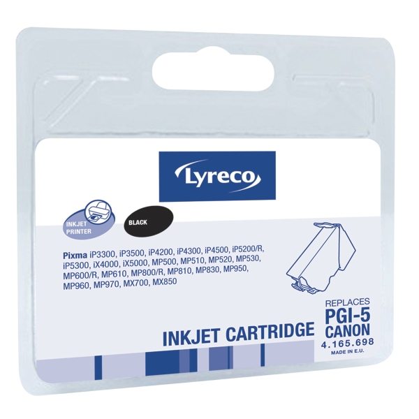 LYRECO CANON COMPATIBLE INKJET CARTRIDGE FOR PGI-5BK BLACK