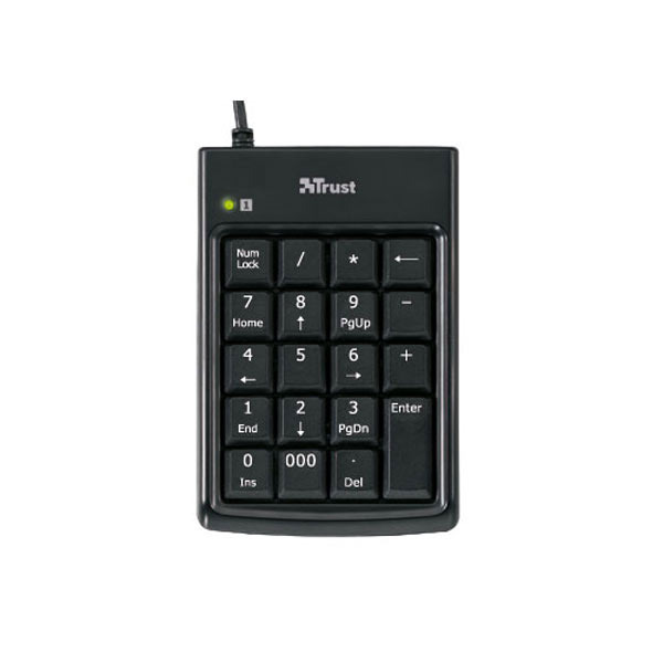 Teclado numérico TRUST e Hub USB