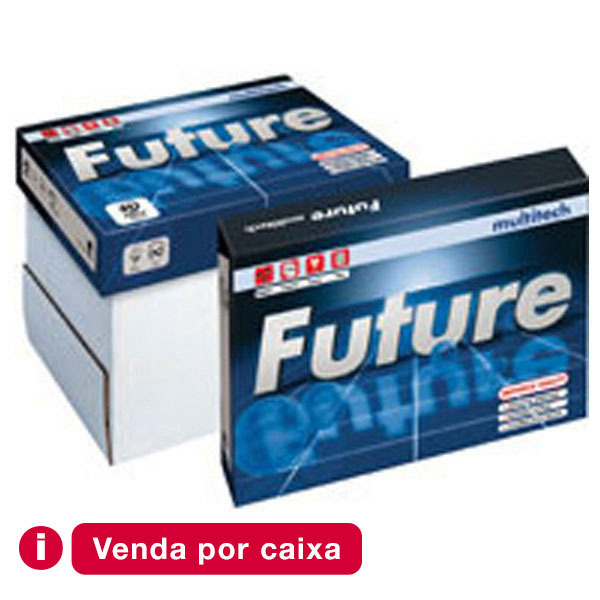 Caixa de 5 pacotes de 500 folhas papel FUTURE Multitech A4 80g/m2 branco